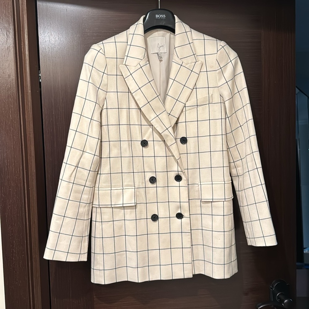 Joie Harlene Blazer Antique White Size 6 - Picture 4 of 6